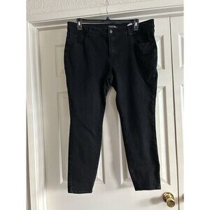 Time and Tru High Rise Skinny Black Denim Womens Jeans Sz 20 Very Nice Condition